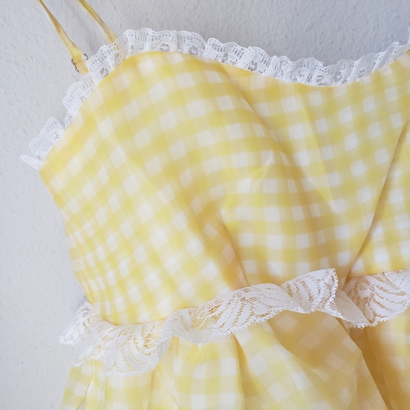 ❗SOLD OUT❗Organza Spaghetti Strap Puff Babydoll Dress - Picture 10 of 16
